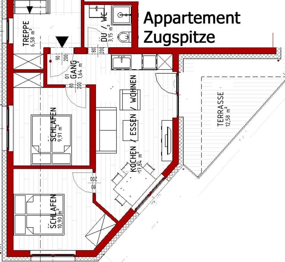 Zugspitzappartements Ервальд Екстер'єр фото